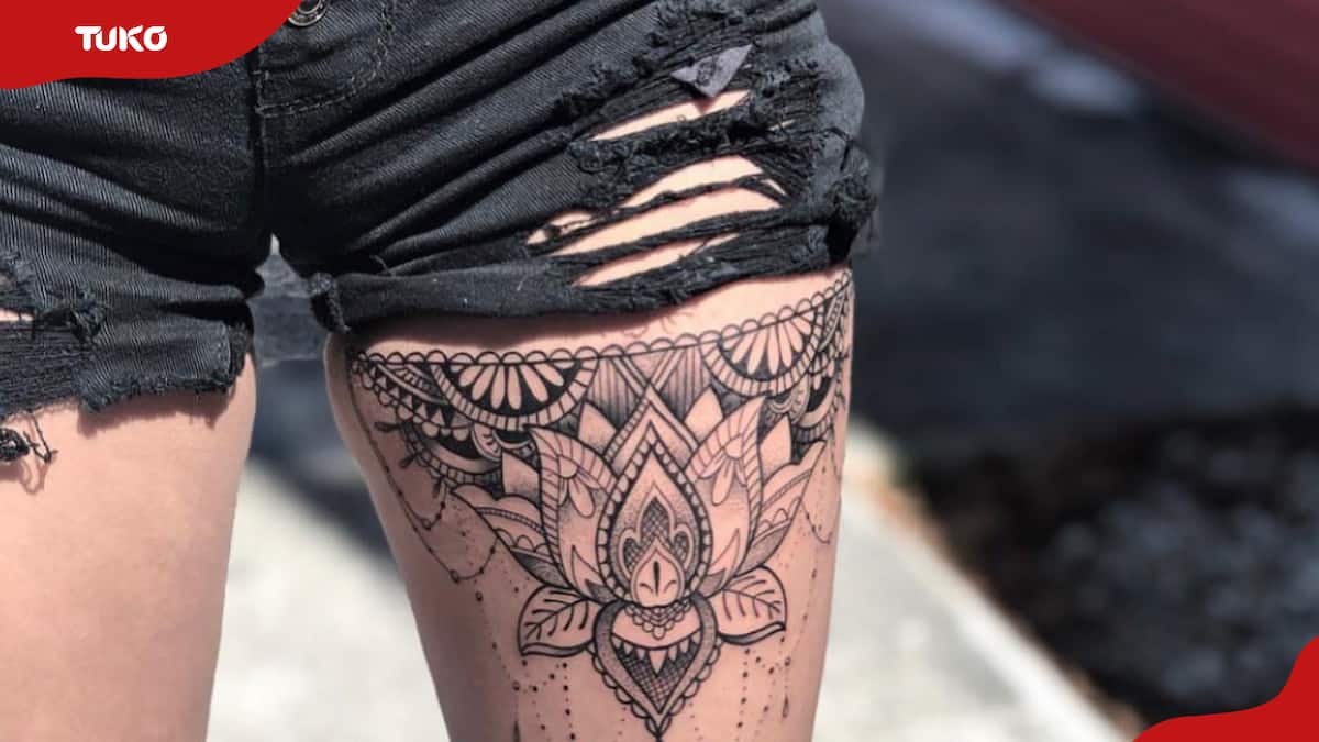 Aesthetic Tattoos | Flower leg tattoos, Leg tattoos, Creative tattoos