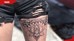 20 beautiful flower tattoos for thighs (ideas for females)