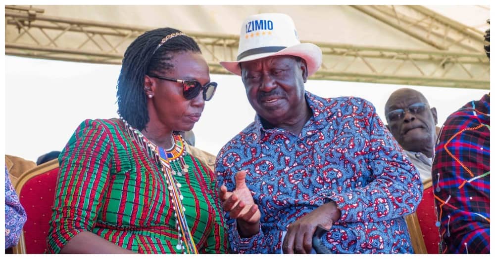 Raila Odinga and his running mate Martha Karua. Photo: Raila Odinga.