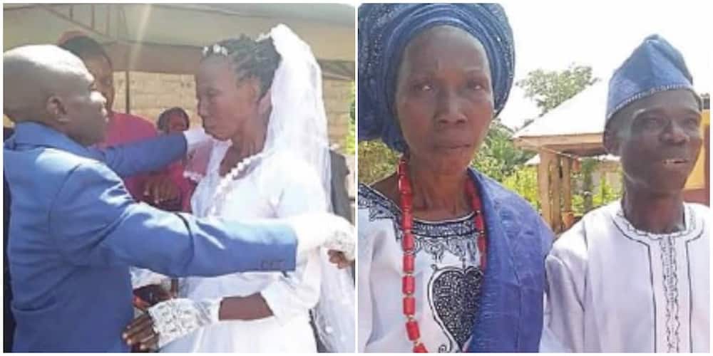 55-year-old Nigerian woman who married for the 1st time says God revealed her wedding date