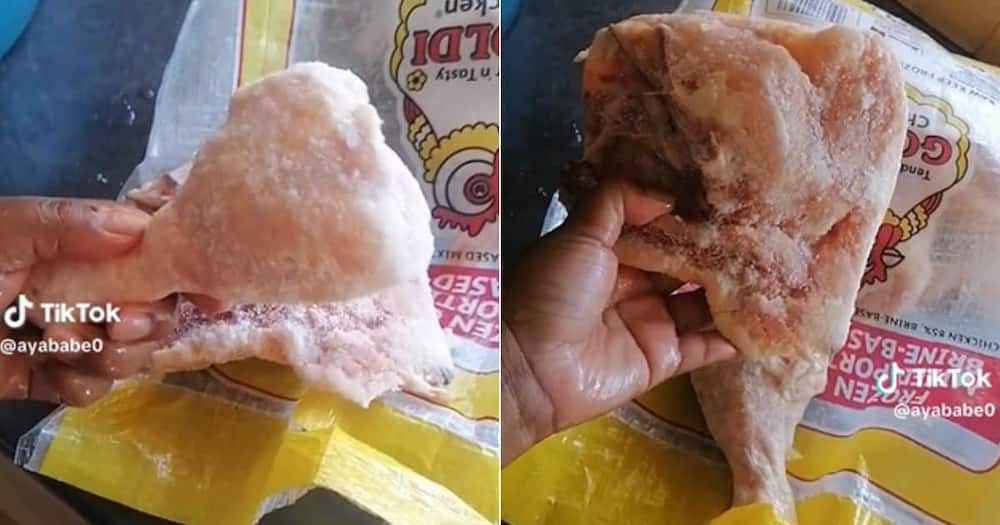 SA woman grossed out by huge chicken pieces
