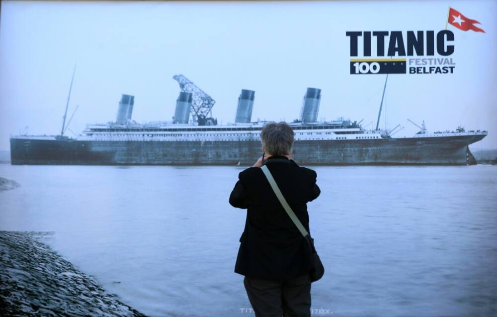 The Titanic, shown here in a photograph at a 2012 exhibit in Belfast marking the centenary of the ship's demise, remains a source of fascination and allure long after its sinking in the Atlantic ocean