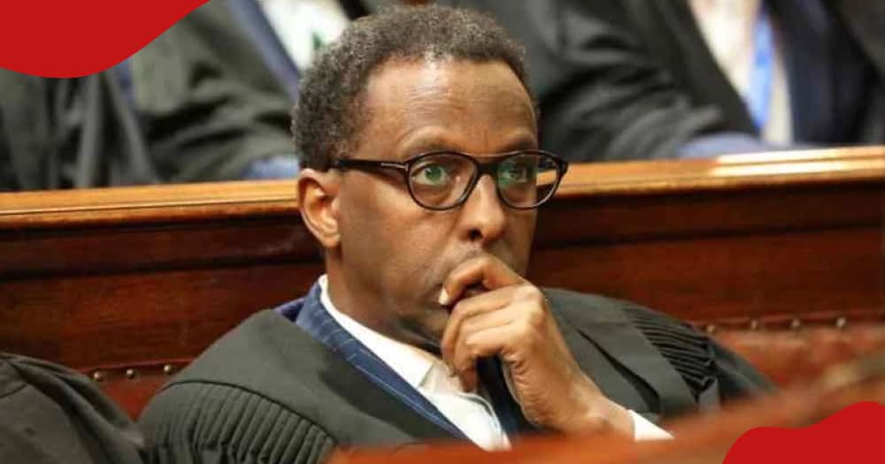 Lawyer Ahmednasir Abdullahi appearing before the Supreme Court.