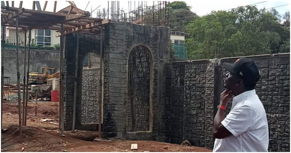 William Kabogo's incomplete mansion.