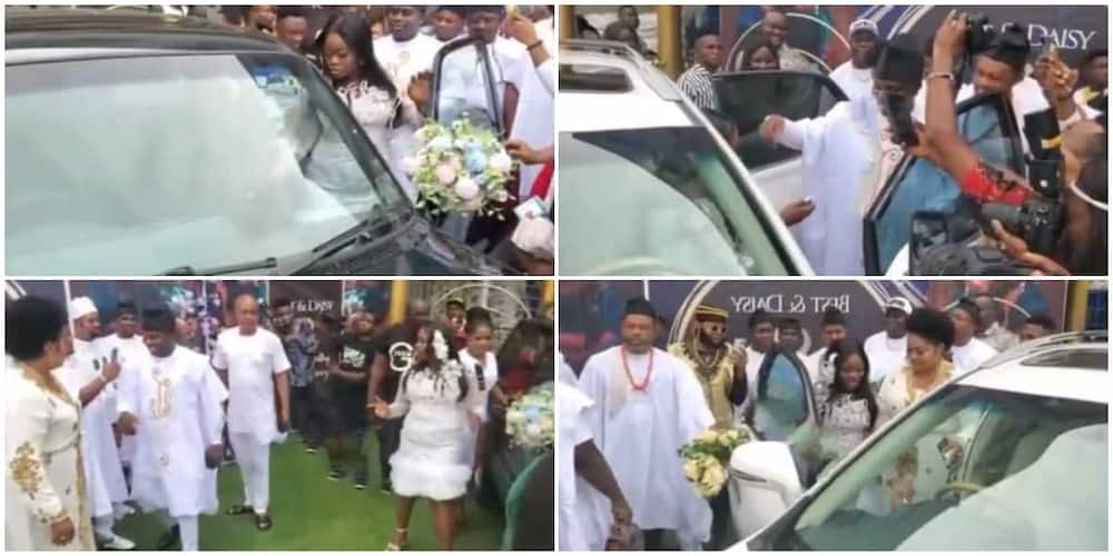 Nigerian man stuns his wife with two cars on their wedding anniversary.