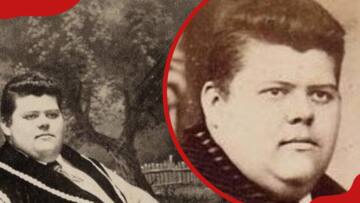 Fattest Man In The World In 1890, Chauncey Morlan Who Travelled With A 