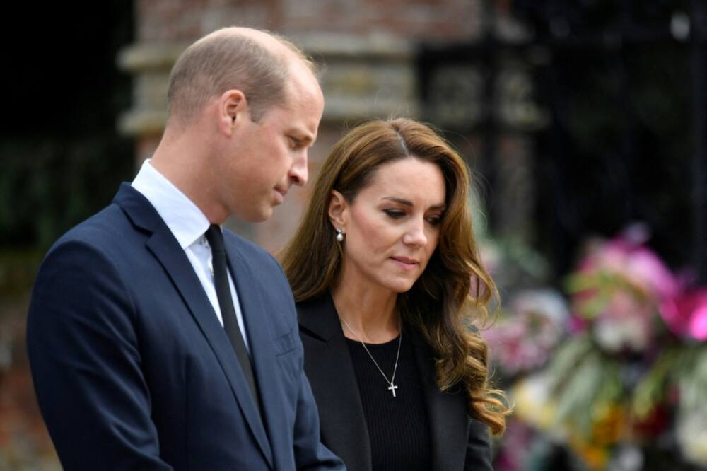 William walked behind his grandmother's coffin as it was moved from Buckingham Palace to Westminster