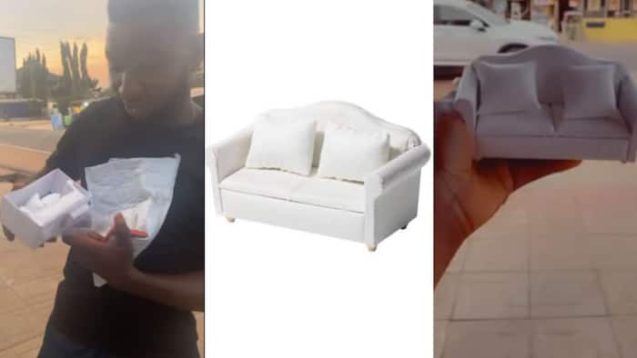 Man Orders Sofa Online at KSh 2800, Realises It’s Only a Handful During Delivery