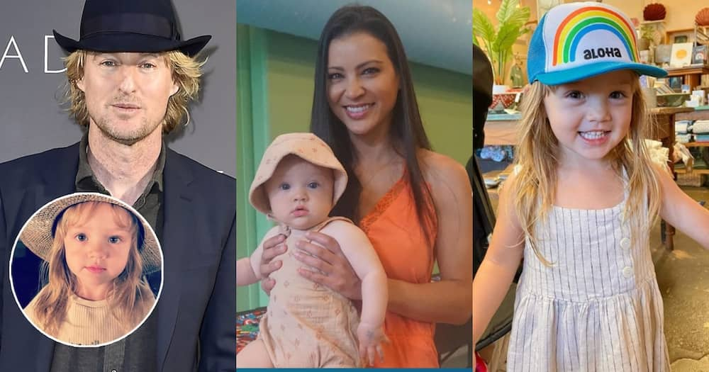 Ameican actor Owen Wilson, his ex-lover Varunie Vongsvirates and their daughter Lyla.