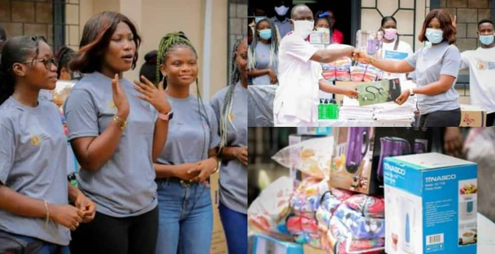 Nana Ama Afoa donated the equipment to Ankaful Psychiatric Hospital.