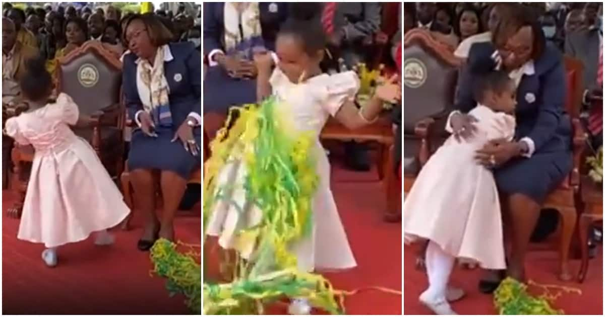 Johnson Sakaja s Little Daughter Plays with Anne Kananu Judge as