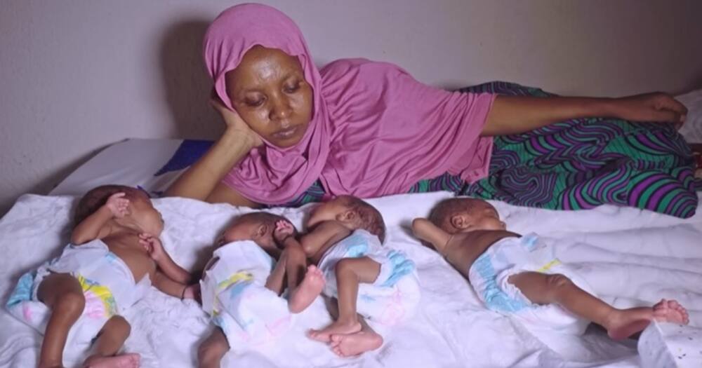 Uwiragiye Marie Chantal, mum of quadruplets.