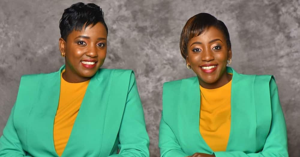 Twins Wanjiru and Jamila Mbugua.