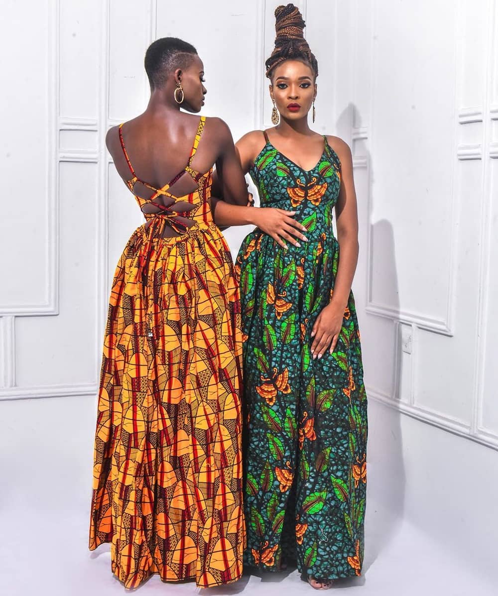 Trending kitenge long dresses designs