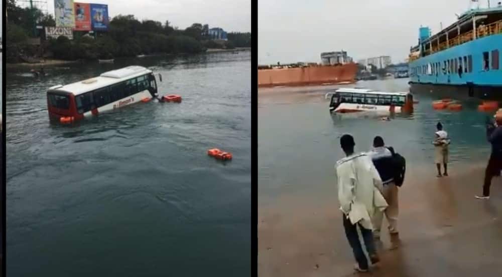 Narrow escape as bus plunges into the Indian Ocean at Likoni Channel