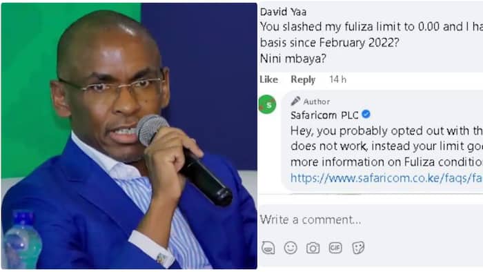 Kenyan Man Laments After Safaricom Reduced His Fuliza Limit to Zero: "Nini Mbaya?"