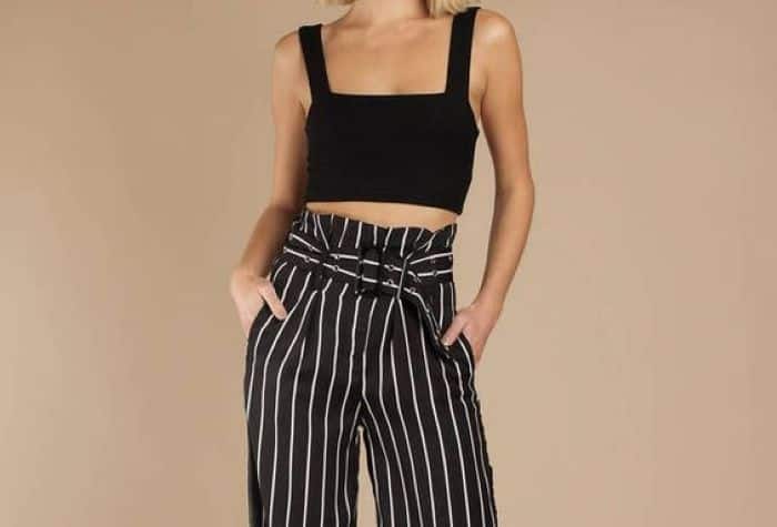 top and trouser material style for ladies