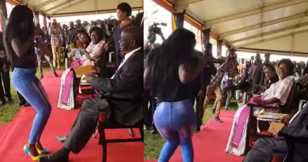 Ugandan musician gives vice president hard time with provocative dance moves