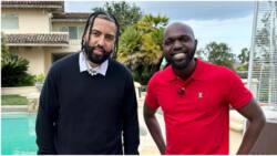 Larry Madowo Hangs out with French Montana in Rapper's LA Home