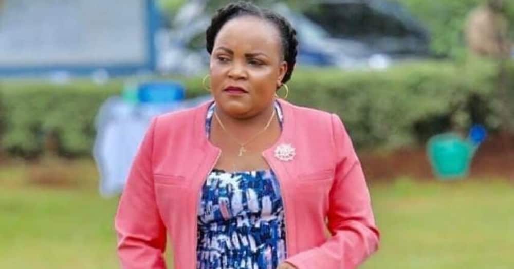 Waiguru reportedly removed the woman rep's billboards.