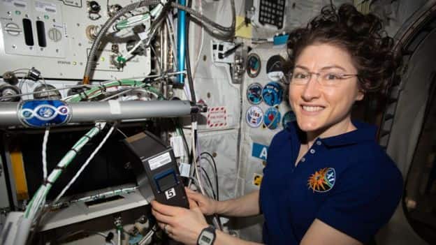 Woman sets record after staying 328 days in space before landing back to earth
