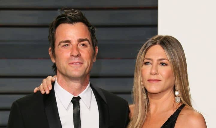 Jennifer Aniston and Justin Theroux at the 2017 Vanity Fair Oscar Party