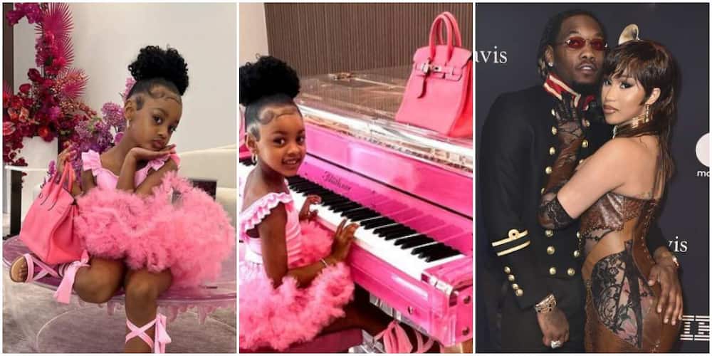 Cardi B's s daughter Kulture in her 5-year-old birthday present, Cardi B's s daughter Kulture in her $20,000 Hermès Birkin birthday gift, Cardi B and Offset loved-up