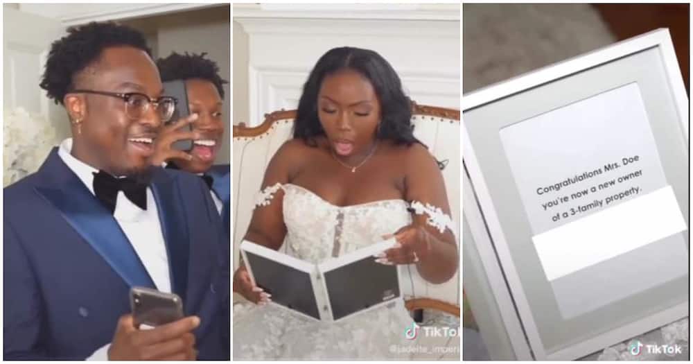 Bride gets house as gift at wedding