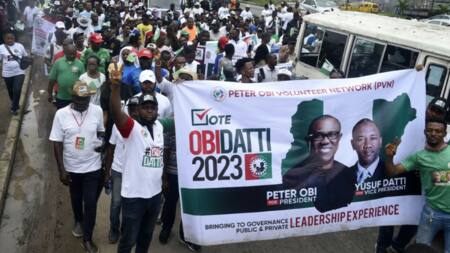 Thousands rally for Nigeria's Labour party 2023 election campaign