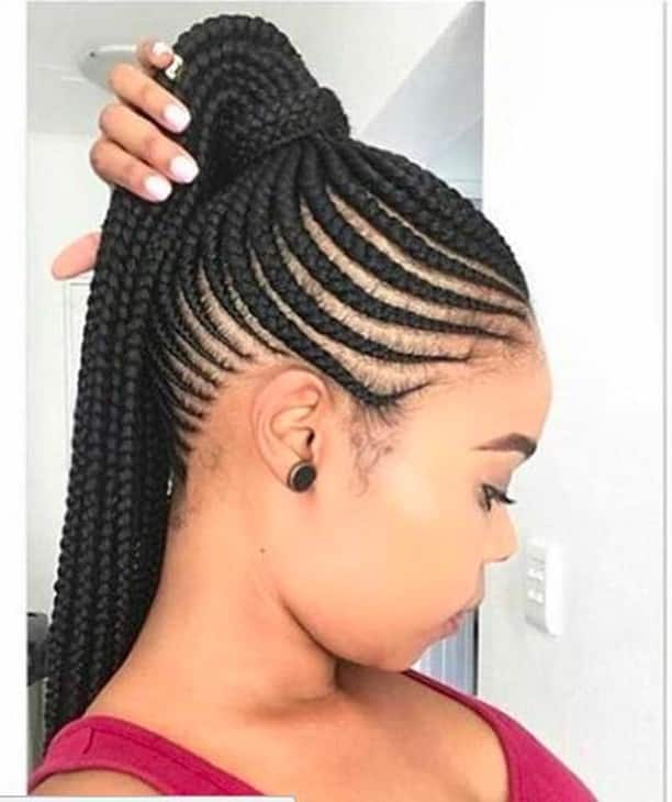 25 Latest Ghana Weaving Shuku Hairstyles In 2020 Tuko Co Ke