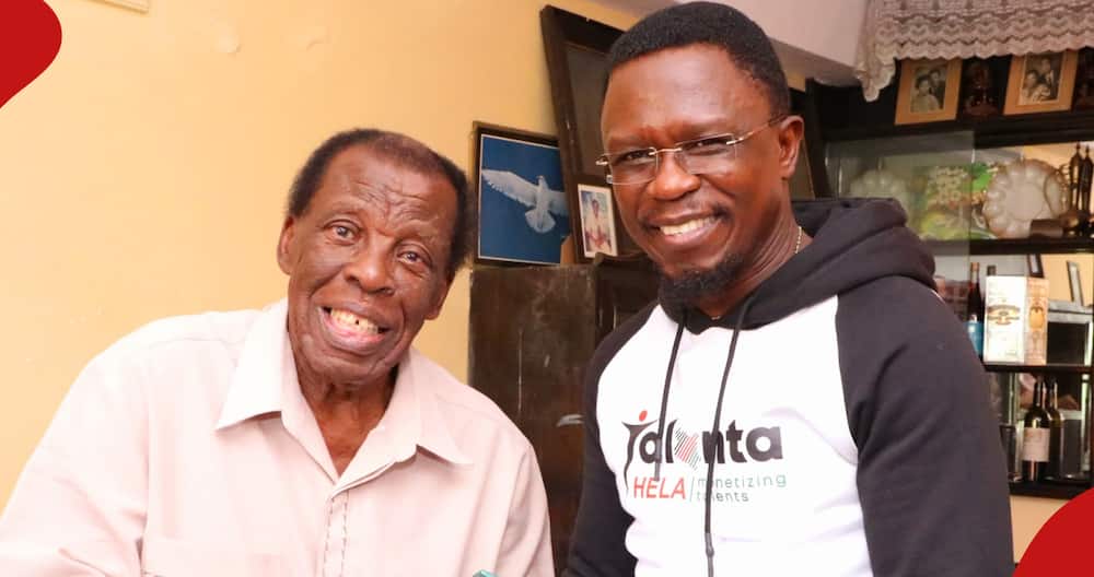 Ababu Namwamba visits Leonard Mambo Mbotela