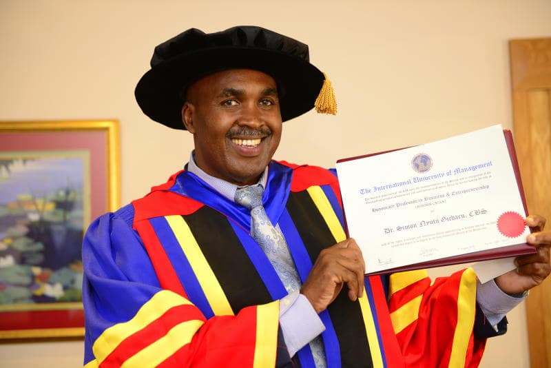 MKU founder Simon Gicharu challenges graduates to network, dress well in order to succeed