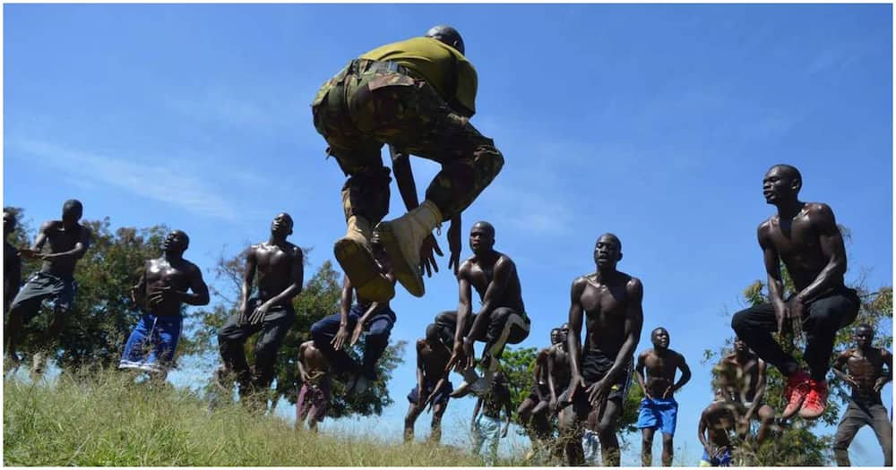 KDF recruits being trained. Photo: Kenya Defence Forces.