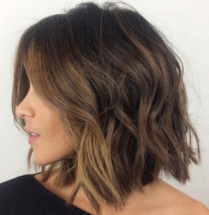35 Sleek and Chic Bob Hairstyles : Mushroom Brown with Blonde Face  Highlights