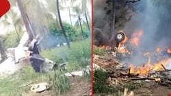 Lamu: 10 People Injured after Light Aircraft Carrying KDF Soldiers Crashes, Bursts into Flames