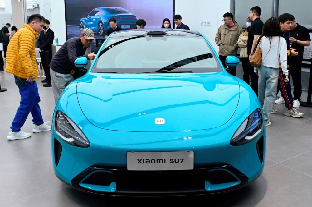China's Xiaomi enters the car market with a new electric vehicle, the SU7