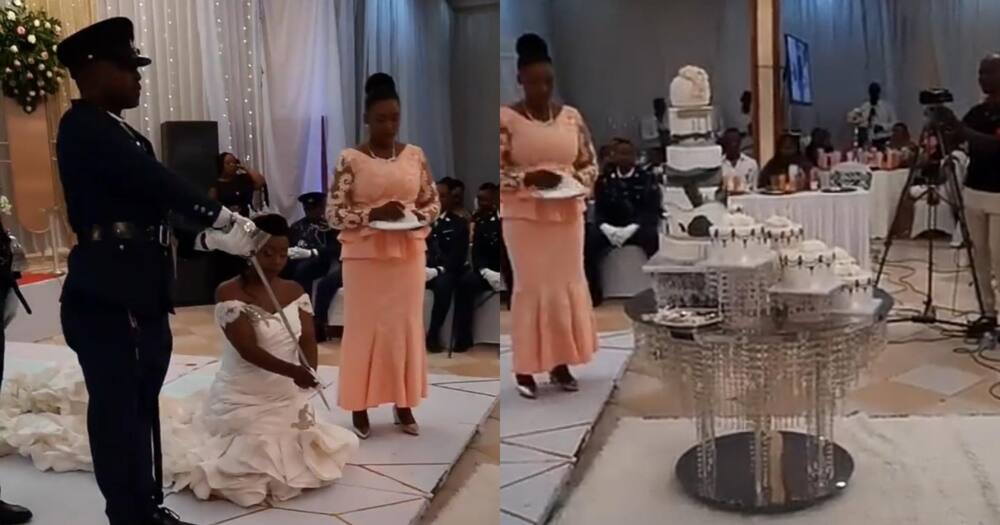 Bride got hot on wedding day, chopped off her dress in viral video