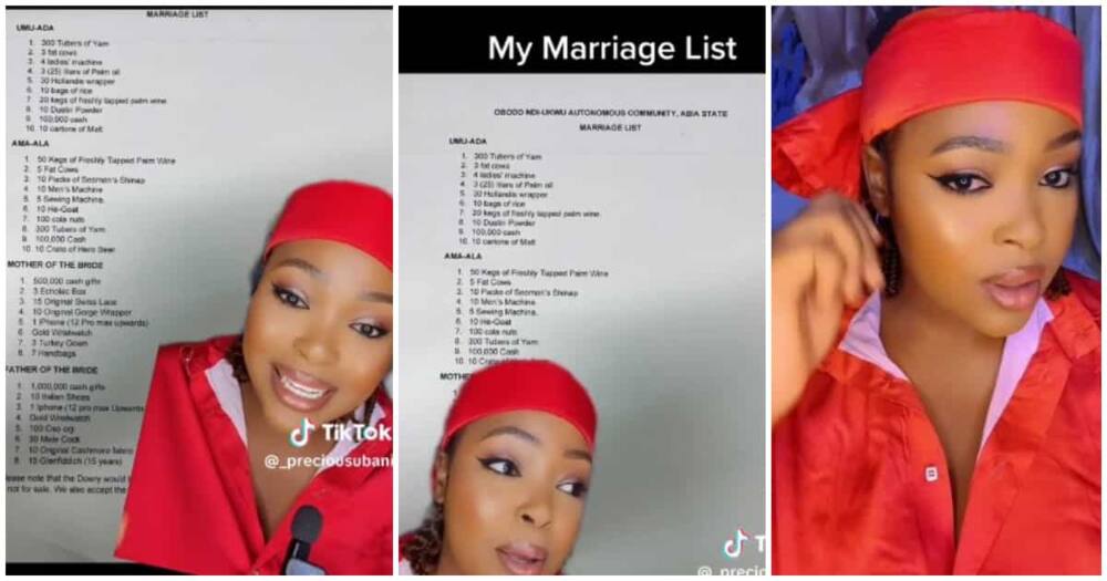 Marriage list, Igbo land, Abia state