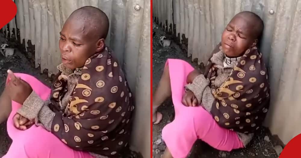Woman cries after son dies in demolition tragedy in Mukuru Kwa Reuben.