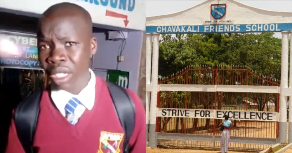 Kiprop studies at Chavakali High School.