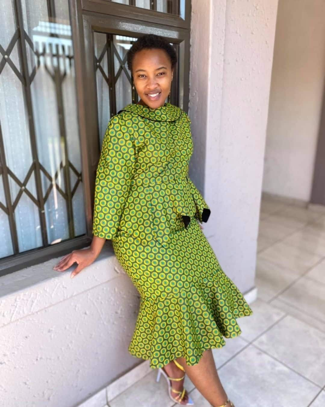 Long sleeve shop shweshwe dresses