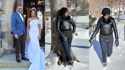This Is Happiness: Gloria Muliro Enjoys Moments in The Snow Months After Colourful Wedding