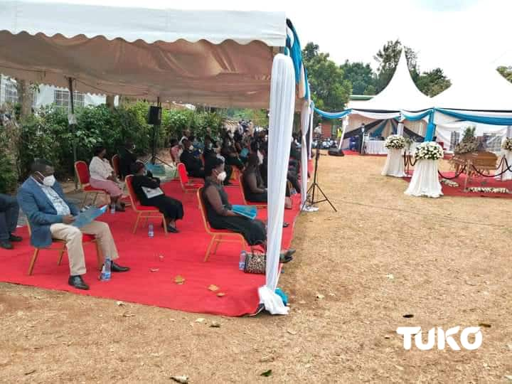 Photos: Robin Njogu Buried Next to Mother who Died 2 Days Before Him