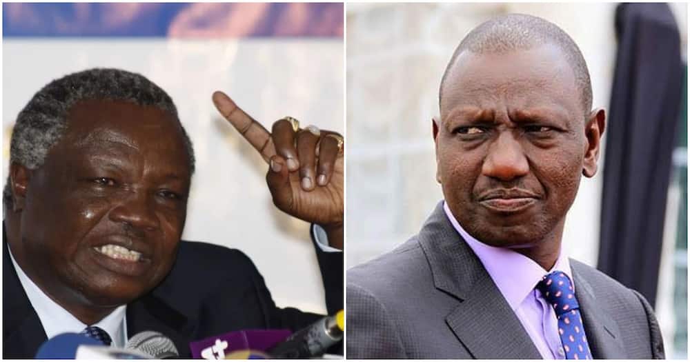Collage of COTU boss Francis Atwoli and DP William Ruto.Photo: William/ Atwoli.
