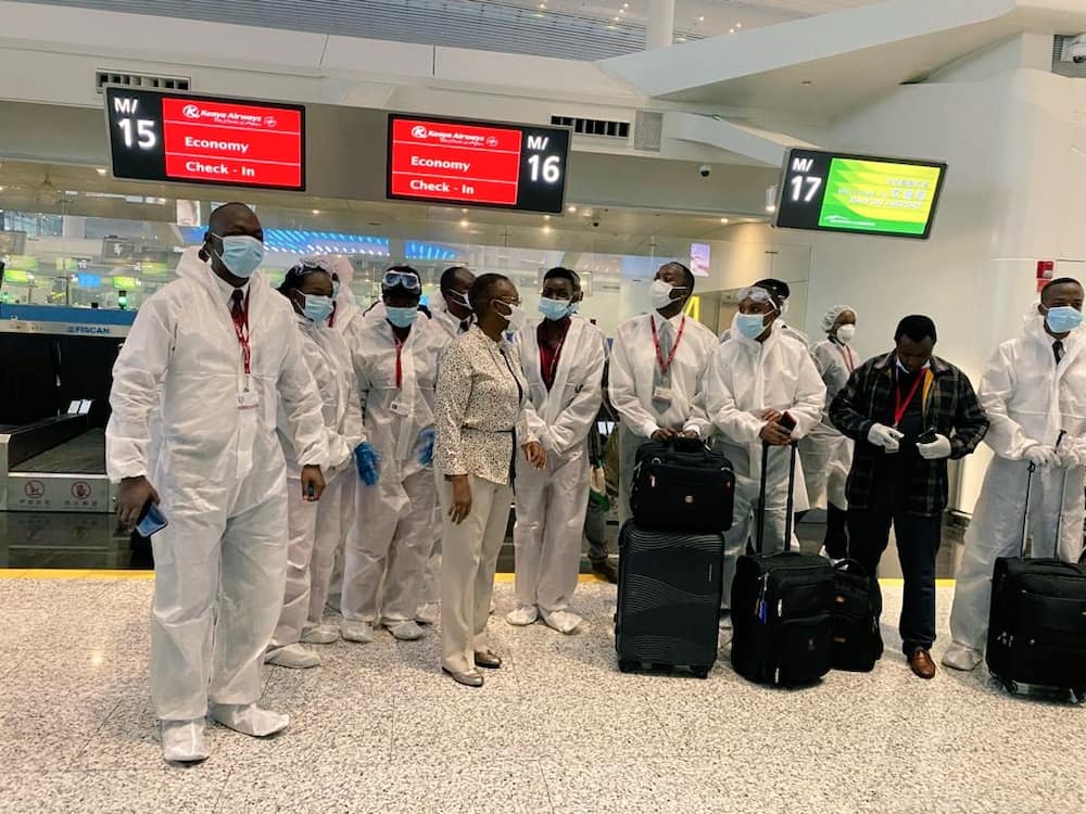 Coronavirus: Kenyans who were stranded in China arrive in Nairobi