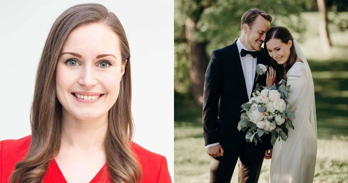 Sanna Marin: Finnish prime minister gets married to longtime boyfriend