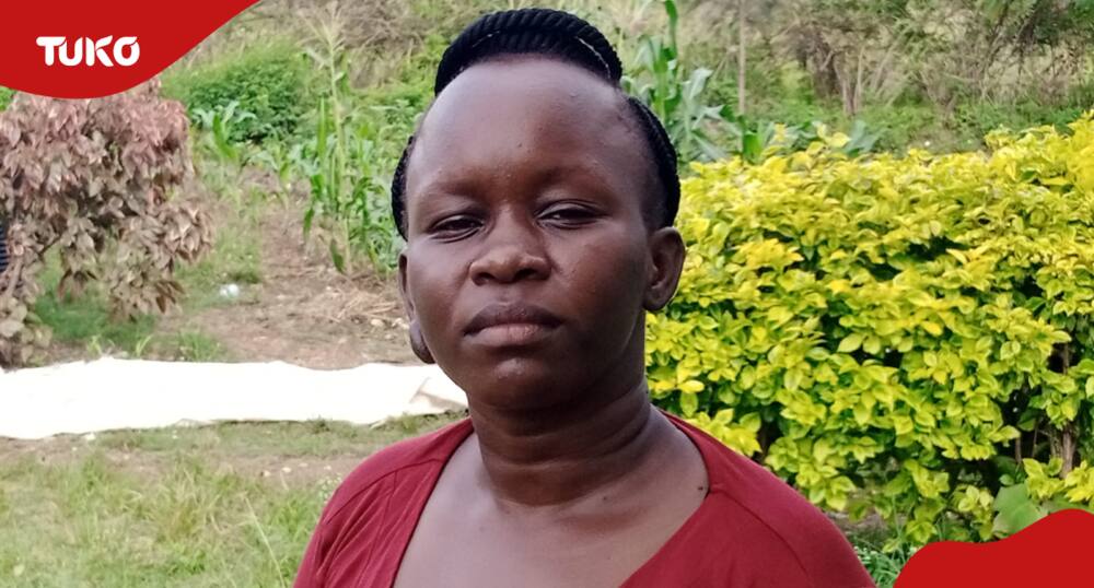 Vivian Achieng pictured at her home