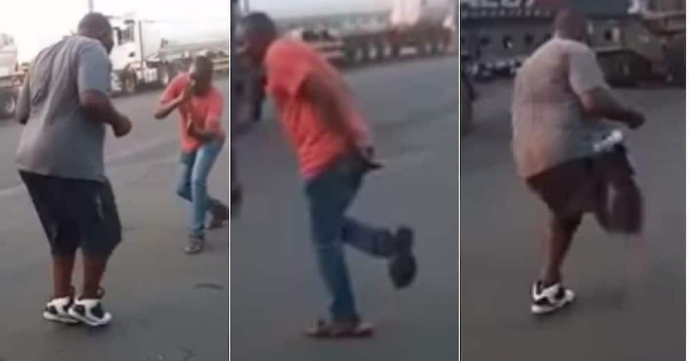 Video of two drive dancing on road. Photo:@SALongDistaceTruckers/Facebook.