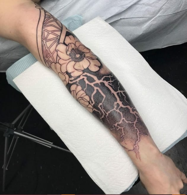 Details 89 about lightning tattoo on arm best  indaotaonec