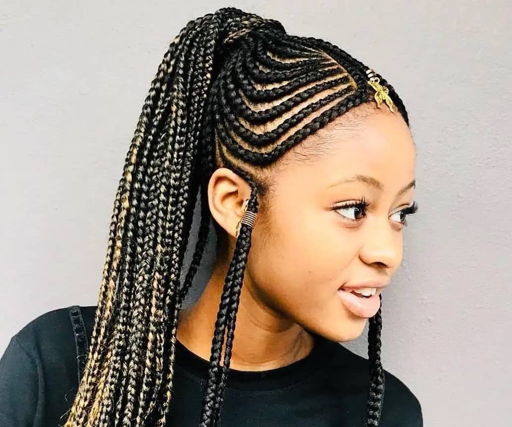 Protective Styling | Straight Up Hairstyles, Box Braids Hairstyles for  Black Women